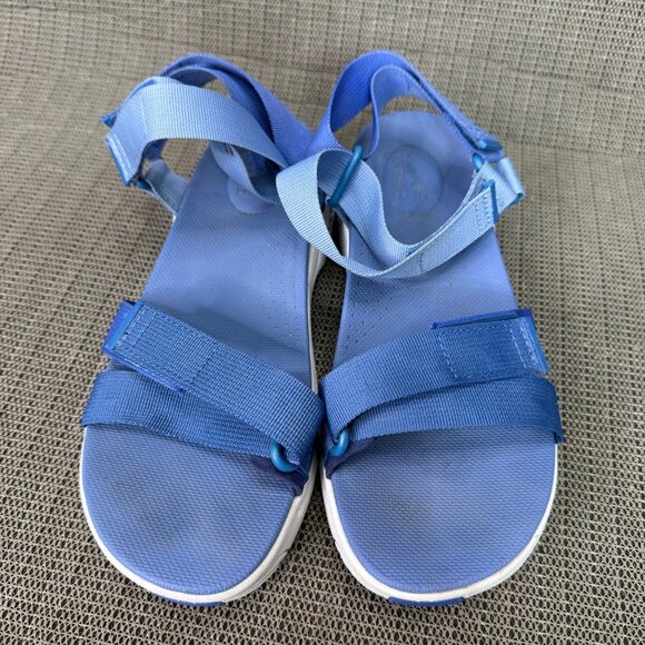 Dansko Womens Size 39 Adjustable Strap Blue Sandals Comfortable Summer Footwear - Picture 1 of 8